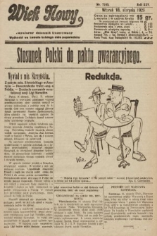 Wiek Nowy : popularny dziennik ilustrowany. 1925, nr 7243