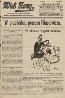 Wiek Nowy : popularny dziennik ilustrowany. 1925, nr 7274