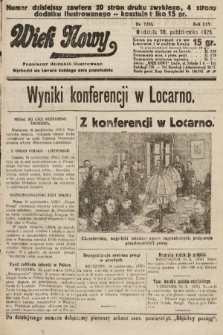 Wiek Nowy : popularny dziennik ilustrowany. 1925, nr 7296