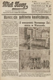 Wiek Nowy : popularny dziennik ilustrowany. 1925, nr 7321
