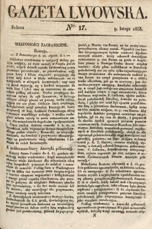 Gazeta Lwowska. 1833, nr 17