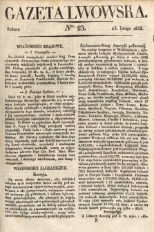 Gazeta Lwowska. 1833, nr 23