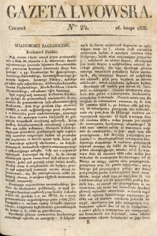 Gazeta Lwowska. 1833, nr 24