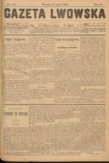 Gazeta Lwowska. 1909, nr 156