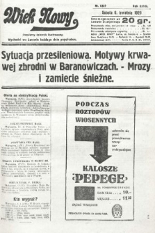 Wiek Nowy : popularny dziennik ilustrowany. 1929, nr 8337