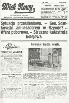 Wiek Nowy : popularny dziennik ilustrowany. 1929, nr 8338