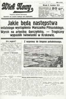 Wiek Nowy : popularny dziennik ilustrowany. 1929, nr 8339