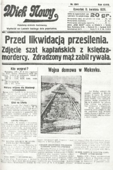 Wiek Nowy : popularny dziennik ilustrowany. 1929, nr 8341