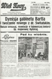 Wiek Nowy : popularny dziennik ilustrowany. 1929, nr 8344