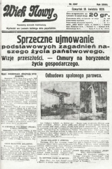 Wiek Nowy : popularny dziennik ilustrowany. 1929, nr 8347