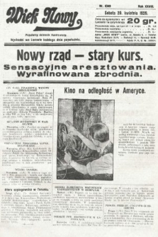 Wiek Nowy : popularny dziennik ilustrowany. 1929, nr 8349