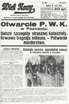 Wiek Nowy : popularny dziennik ilustrowany. 1929, nr 8371