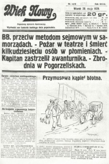 Wiek Nowy : popularny dziennik ilustrowany. 1929, nr 8378