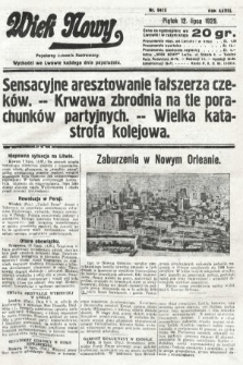Wiek Nowy : popularny dziennik ilustrowany. 1929, nr 8415