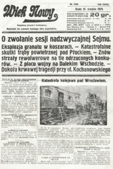 Wiek Nowy : popularny dziennik ilustrowany. 1929, nr 8448