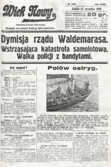 Wiek Nowy : popularny dziennik ilustrowany. 1929, nr 8475