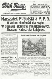 Wiek Nowy : popularny dziennik ilustrowany. 1929, nr 8484
