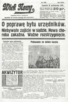Wiek Nowy : popularny dziennik ilustrowany. 1929, nr 8491