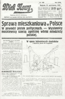 Wiek Nowy : popularny dziennik ilustrowany. 1929, nr 8494