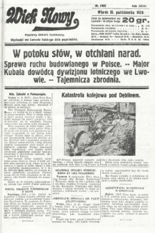 Wiek Nowy : popularny dziennik ilustrowany. 1929, nr 8495