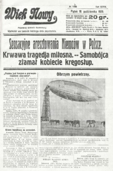 Wiek Nowy : popularny dziennik ilustrowany. 1929, nr 8498