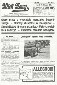 Wiek Nowy : popularny dziennik ilustrowany. 1929, nr 8522