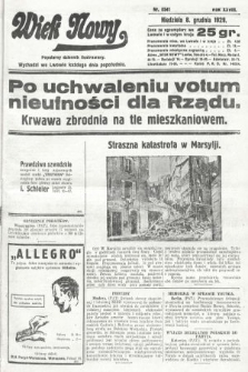 Wiek Nowy : popularny dziennik ilustrowany. 1929, nr 8541