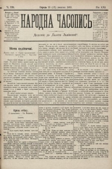 Народна Часопись : додаток до Ґазети Львівскої. 1911, ч. 228