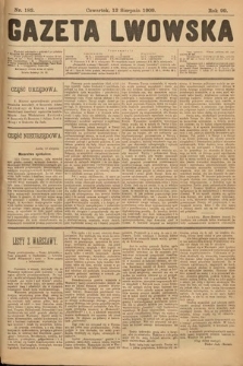 Gazeta Lwowska. 1909, nr 182