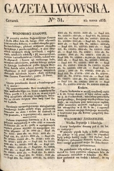 Gazeta Lwowska. 1833, nr 31