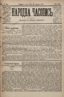 Народна Часопись : додаток до Ґазети Львівскої. 1911, ч. 283