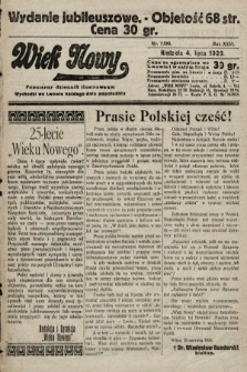 Wiek Nowy : popularny dziennik ilustrowany. 1926, nr 7506 [wydanie jubileuszowe]