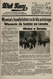 Wiek Nowy : popularny dziennik ilustrowany. 1926, nr 7517