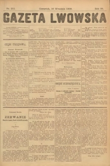 Gazeta Lwowska. 1909, nr 211