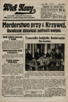 Wiek Nowy : popularny dziennik ilustrowany. 1926, nr 7539