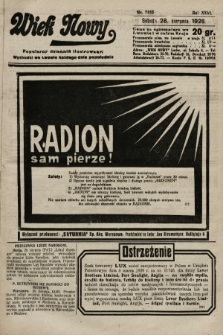 Wiek Nowy : popularny dziennik ilustrowany. 1926, nr 7553