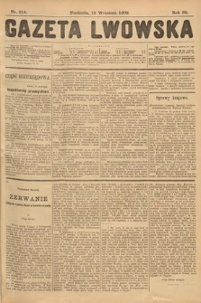 Gazeta Lwowska. 1909, nr 214