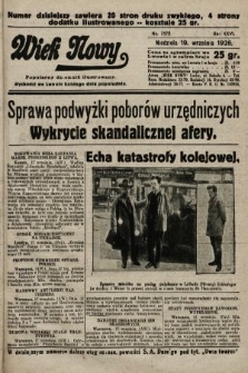 Wiek Nowy : popularny dziennik ilustrowany. 1926, nr 7572