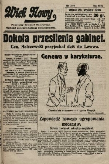 Wiek Nowy : popularny dziennik ilustrowany. 1926, nr 7579