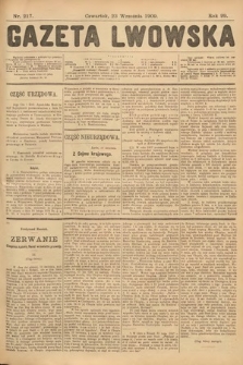 Gazeta Lwowska. 1909, nr 217