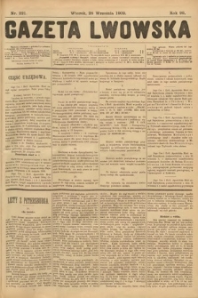 Gazeta Lwowska. 1909, nr 221