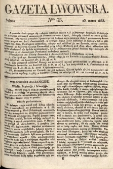 Gazeta Lwowska. 1833, nr 35