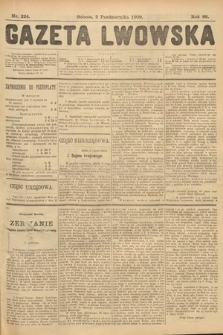 Gazeta Lwowska. 1909, nr 224