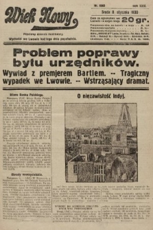 Wiek Nowy : popularny dziennik ilustrowany. 1930, nr 8563