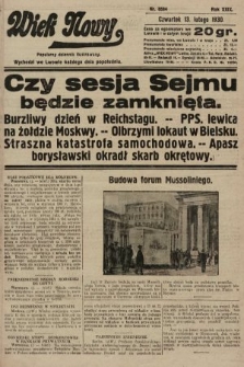 Wiek Nowy : popularny dziennik ilustrowany. 1930, nr 8594