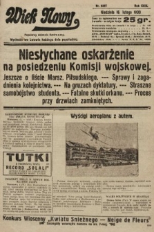 Wiek Nowy : popularny dziennik ilustrowany. 1930, nr 8597