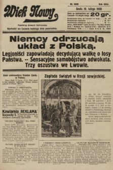 Wiek Nowy : popularny dziennik ilustrowany. 1930, nr 8599
