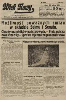 Wiek Nowy : popularny dziennik ilustrowany. 1930, nr 8605