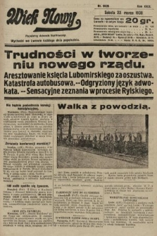 Wiek Nowy : popularny dziennik ilustrowany. 1930, nr 8626