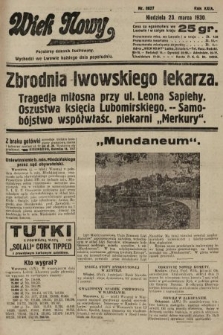 Wiek Nowy : popularny dziennik ilustrowany. 1930, nr 8627